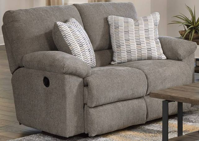 Catnapper® Tyler Pewter Manual Reclining Loveseat-0