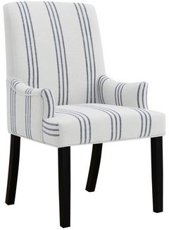 Coaster® Herran Beige/Black Upholstered Dining Arm Chair