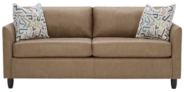 Best® Home Furnishings Customizable Bayment Leather Full Sofa Sleeper with Dark Walnut Legs-1