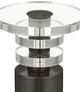 Currey & Company Shani Clear Drinks Table with Bronze Base-1