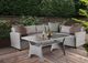 Furniture of America® Shonda 3-Piece Gray Polyester/Rattan Outdoor Dining Patio Set-1