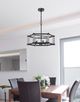 Cal® Lighting & Accessories Rutland Black/Fossil Chandelier-1