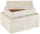Currey & Company Gerri Dot 2-Piece Cream/Natural Mother of Pearl Box Set-1