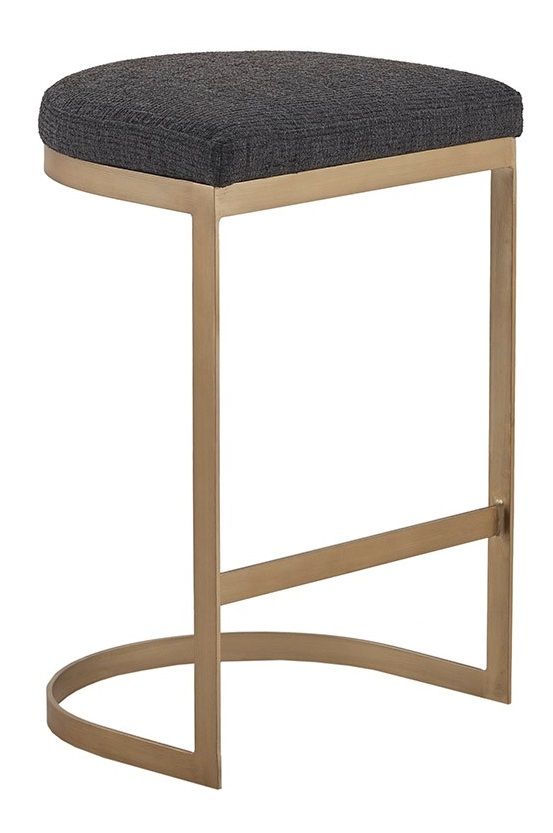 Olliix by Madison Park Maison Antique Gole and Charcoal Counter Stool-3