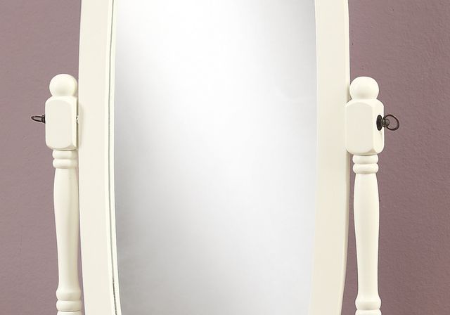 Monarch Specialties Inc. Antique White 59" Wood Mirror-1