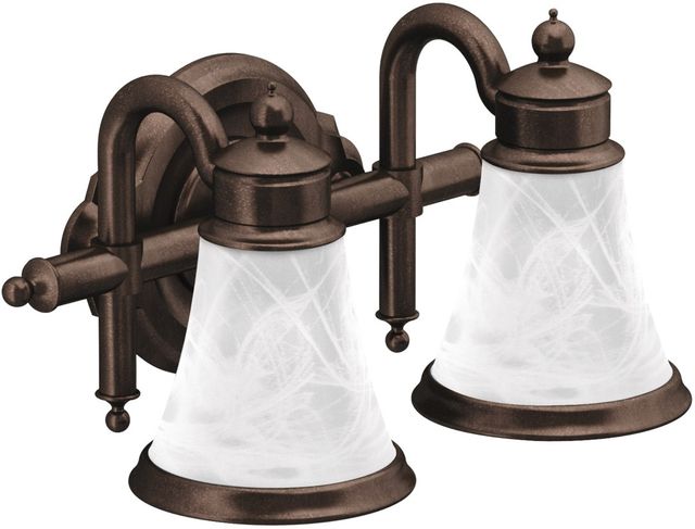 Moen® Waterhill® Oil Rubbed Bronze Two Globe Bath Light-0