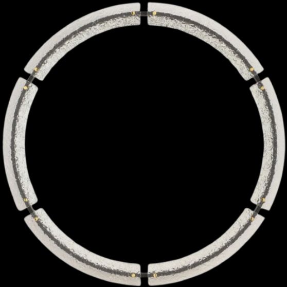 Uttermost® Crystalline Black Round Mirror-4