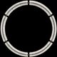 Uttermost® Crystalline Black Round Mirror-4