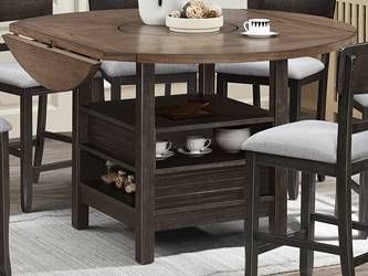 Crown Mark Oakly Dark Brown Counter Height Dining Table-0