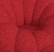 Elements International Bubble 2-Piece Red Swivel Chair and Ottoman Set-1