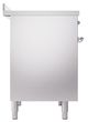 Ilve® Nostalgie II Noblesse 40'' Stainless Steel Pro Style Induction Range with Chrome Trim-2