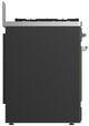 Ilve® Majestic III 30" Graphite Matte Pro Style Dual Fuel Natural Gas Range with Solid Door and Chrome Trim-4