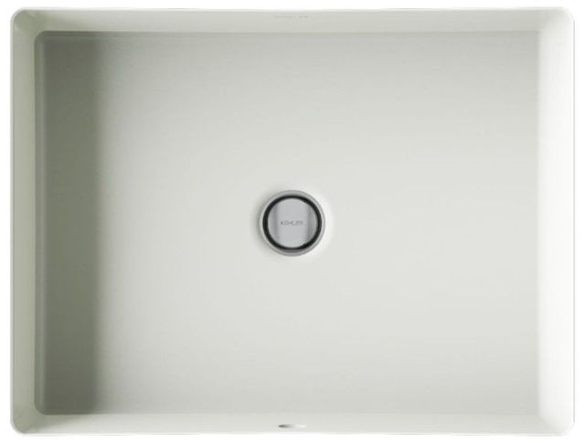 Kohler Verticyl® Dune 19.75" Rectangular Undermount Bathroom Sink Overflow Drain-1
