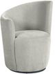 Coaster® Nueva Dove Gray Upholstered Swivel Chair-0