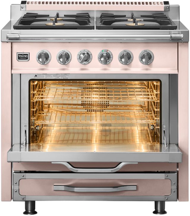 Viking® Tuscany 36" Blush Pro Style Dual Fuel Range-1