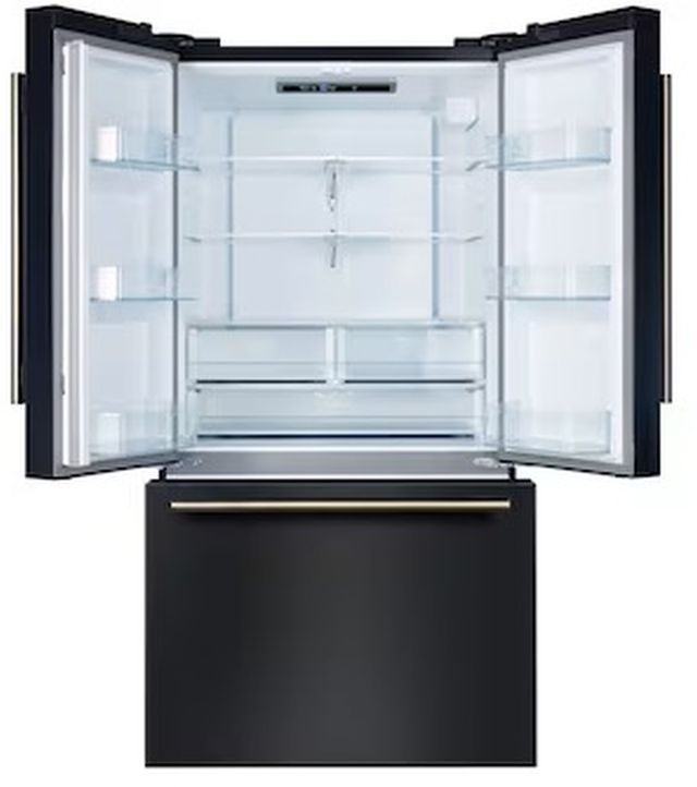 FORNO® Rivello 36 in. 17.5 Cu. Ft. Black French Door Refrigerator-1