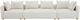 TOV Furniture Hangover 3-Piece Cream 145" Modular Sofa-3