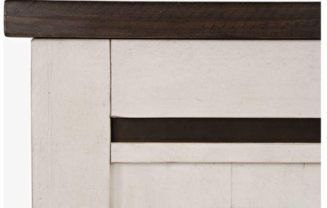 Jofran Inc. Madison County Vintage White Panel Bed-2