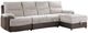 Global Furniture USA U3822 3-Piece Beige Brown Power Reclining L-Shaped Sectional-0