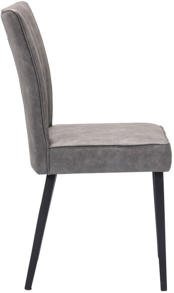 Mazin Furniture Barcelona Black/Gray Side Chair-2