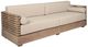 Armen Living Vivid 4-Piece Taupe/Brown Olefin/Wooden Outdoor Conversation Set-4