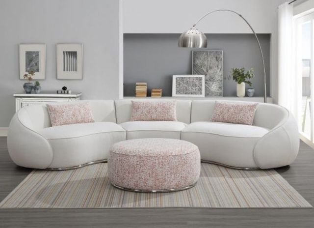 ACME Furniture Sahara Brown/White Ottoman-1