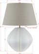 Forty West Marnie White Table Lamp-1