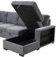 Furniture of America® Stockwell Dark Gray Sleeper Sofa Sectional-4
