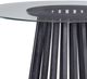 Bassett Mirror Mateo Glass Top Dining Table with Cerused Black Base-1