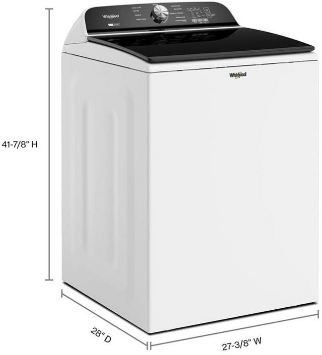 Whirlpool® 5.2 - 5.3 Cu. Ft. 2 in 1 Removable Agitator White Top Load Washer -2