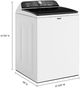 Whirlpool® 5.2 - 5.3 Cu. Ft. White Removable Agitato Top Load Washer-2