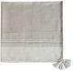 A & B Home Brighton Beige 50"x60" Striped Throw Blanket-1