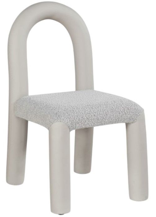 Meridian Furniture Amari Cream/Taupe Leather Upholstered Dining Chair-0