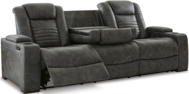 Signature Design by Ashley® Soundcheck Storm Power Reclining Sofa-1
