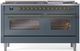 Ilve® Nostalgie II Series 60" Blue Grey Pro Style Dual Fuel Range-0