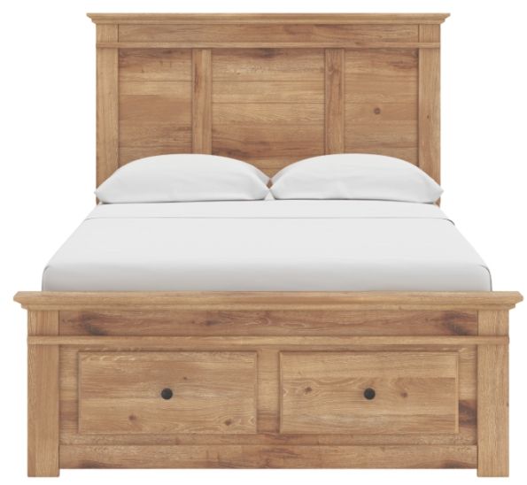 Signature Design by Ashley® Fenderport Tan Youth Full Panel Storage Bed-2
