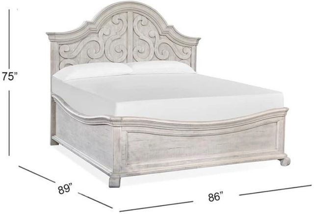 Magnussen Home® Bronwyn Alabaster King Shaped Panel Bed-2