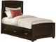 Vaughan-Bassett Transitions Merlot Youth Full Panel Bed-0