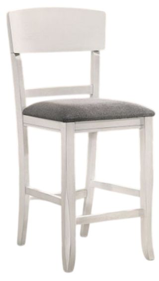 Furniture of America® Stacie   2-Piece Gray/White Counter Side Chair Set
