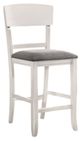 Furniture of America® Stacie   2-Piece Gray/White Counter Side Chair Set-0