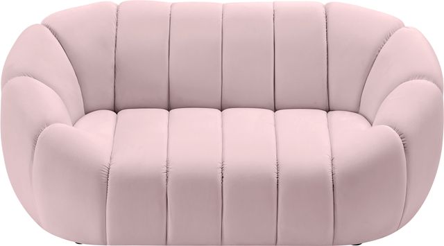 Meridian Furniture Elijah Pink Velvet Loveseat-2