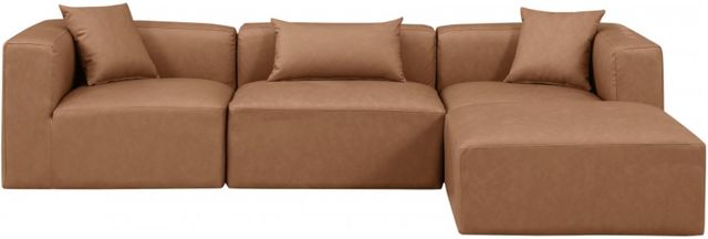 Meridian Furniture Cube 4-Piece Brown Modular Sectional with Ottoman-2