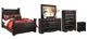 Signature Design by Ashley® Shay 5-Piece Almost Black Queen Poster Bed Set-0