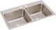 Elkay Lustertone® Classic Lustrous Satin 37" x 22" x 10-1/8" 2-Hole Equal Double Bowl Drop-In Sink-0