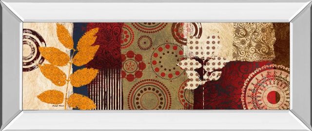 Classy Art Fall Leaf Panel Il by Michael Marcon Mirror Framed Wall Art-0