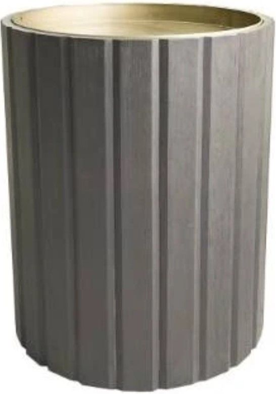 Bernards Elure Peppercorn Channel Accent Table-0