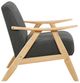 Homelegance® Damala Dark Gray/Natural Accent Chair-3