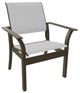 Telescope Casual Leeward Abalone/Beachwood Fabric/Polymer Outdoor MGP Sling Stacking Cafe Chair-0