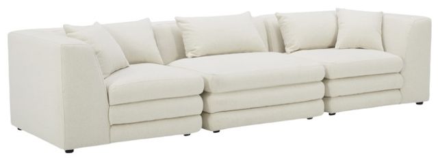 Moe's Home Collection Lowtide 3-Piece Warm White Modular Sofa-0