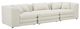 Moe's Home Collection Lowtide 3-Piece Warm White Modular Sofa-0
